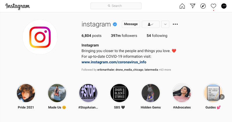 примеры био instagram