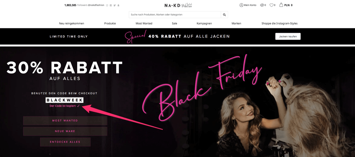 Na-KD incluant un lien avec un code de réduction