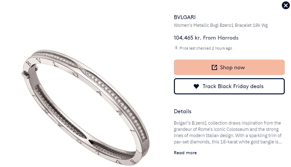 BVLGARI 的正確產品名稱