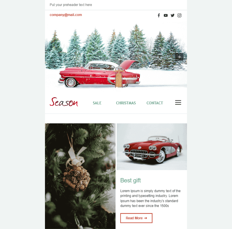 聖誕假期季節模板