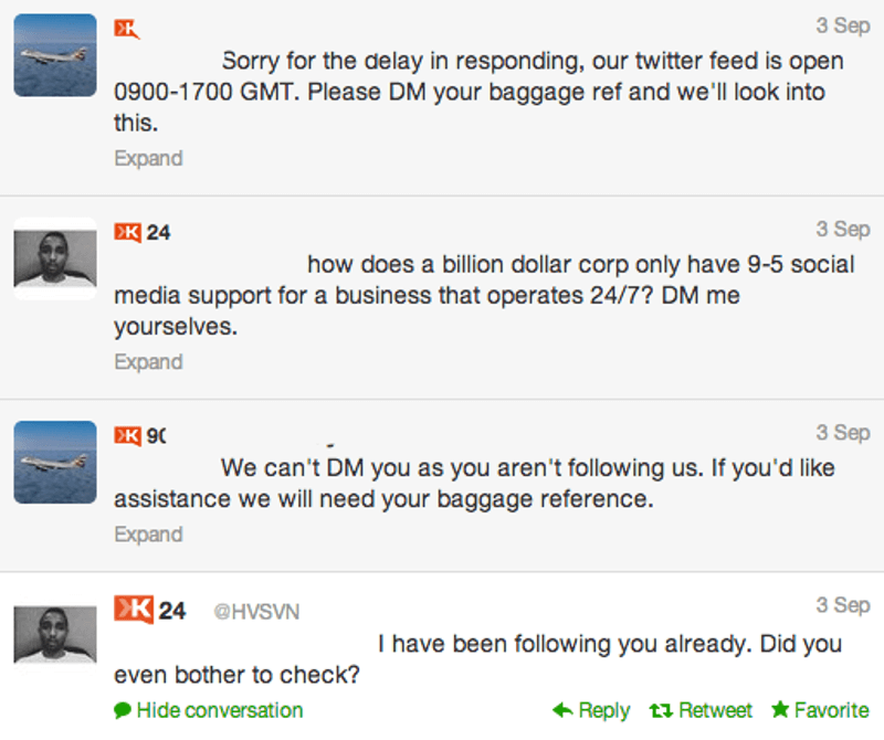 Yanlış müşteri hizmetleri örneği