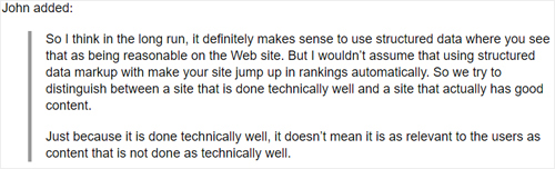 Structured Data as a Ranking Signal