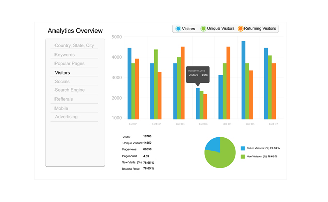 Панель управления Google Analytics Google Analytics Dashboard