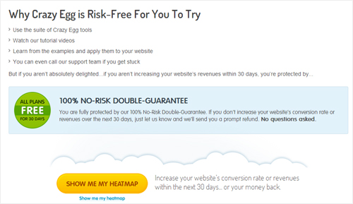 call to action crazy egg