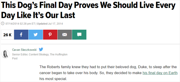 Huffington Post Je suis mort aujourd'hui Huffington Post I Died Today