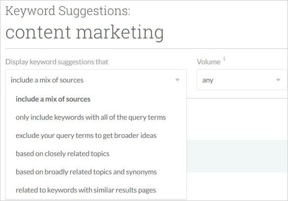 คำแนะนำคำหลัก moz keyword suggestions moz