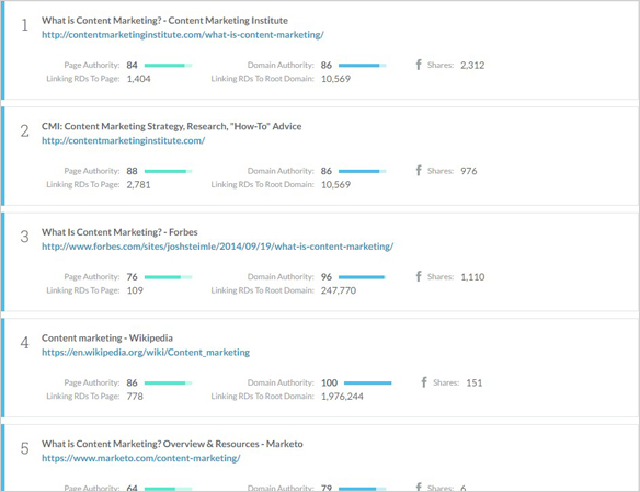 moz คำหลัก explorer ผลลัพธ์ moz keyword explorer results