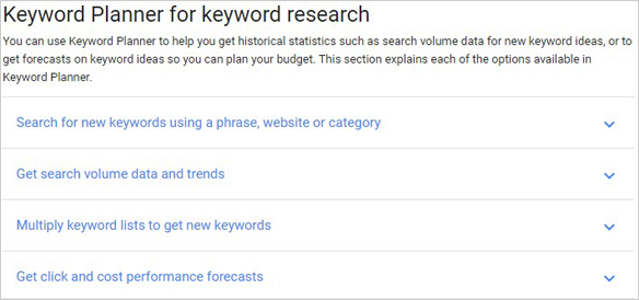 การวิจัยคำหลัก เครื่องมือวางแผนคำหลักของ Google keyword research google keyword planner tool