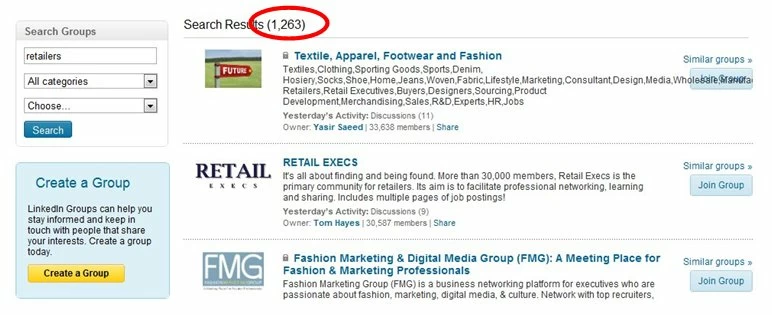 LinkedInグループ検索 LinkedIn Groups Search