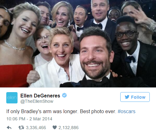 2014 Oscar Selfie'si 2014 Oscars Selfie