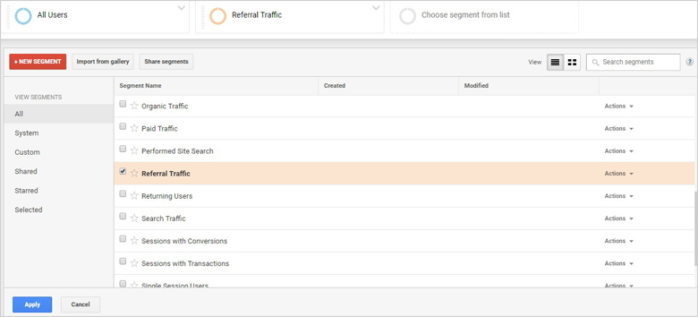 细分市场 Segments
