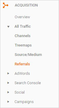 Referrals in Google Analytics Referrals in Google Analytics