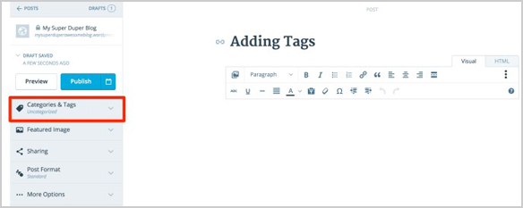 Incluir tags de conteúdo Include content tags