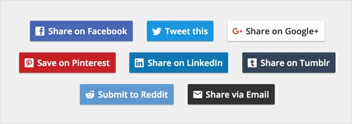 ソーシャルメディアを使用してコンテンツを共有する
