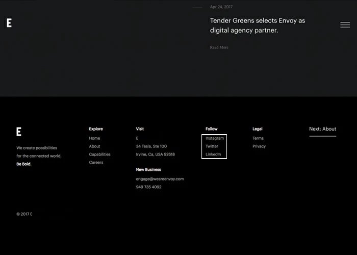Liens vers les réseaux sociaux