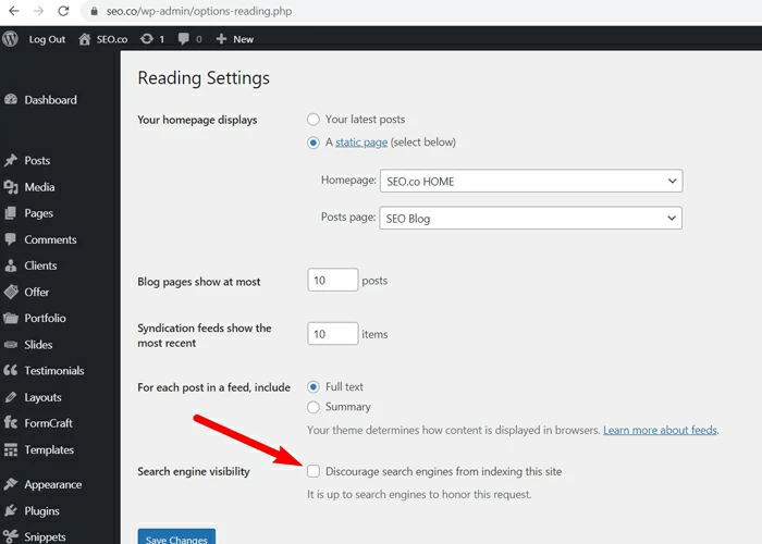 WordPressの設定-サイトをインデックスに登録するためにGoogleをブロックする