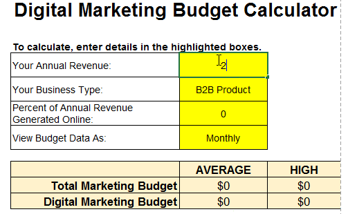 Calculateur de budget SEO