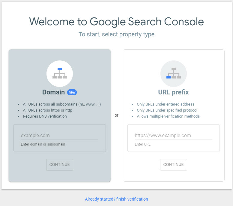 tambahkan dan verifikasi situs di Google Search Console add and verify site on Google Search Console