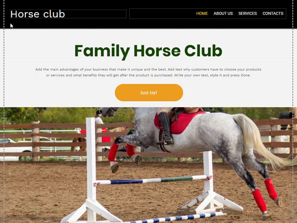 situs web klub kuda keluarga family horse club website