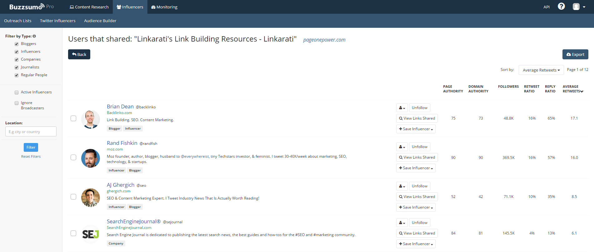 BuzzSumo risorse per la creazione di collegamenti condivisi.png