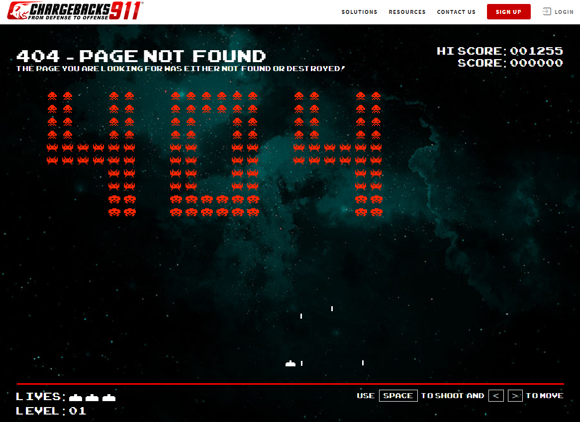 Chargebacks911 404 页面