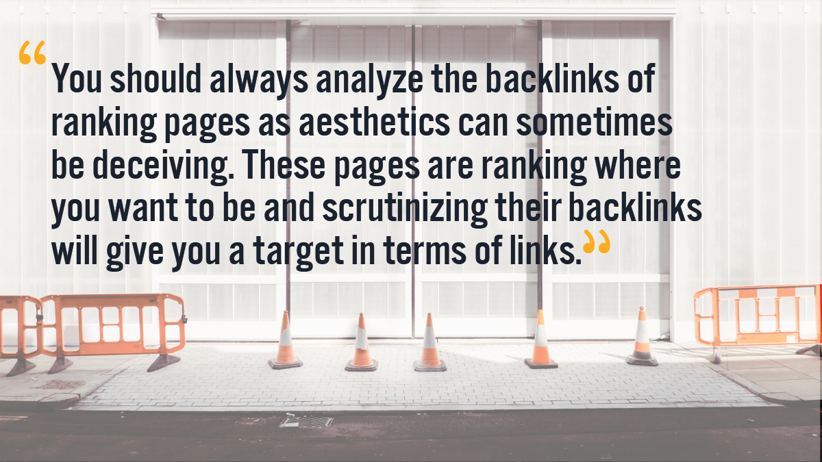 Ranking de backlinks de páginas