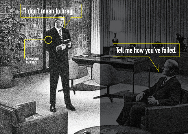 رجلان يرتديان بذلات يتحدثان