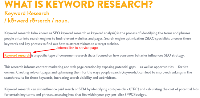 Legătură internă KWRG