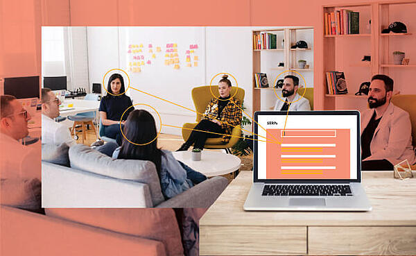 Immagine di un gruppo di persone in una riunione