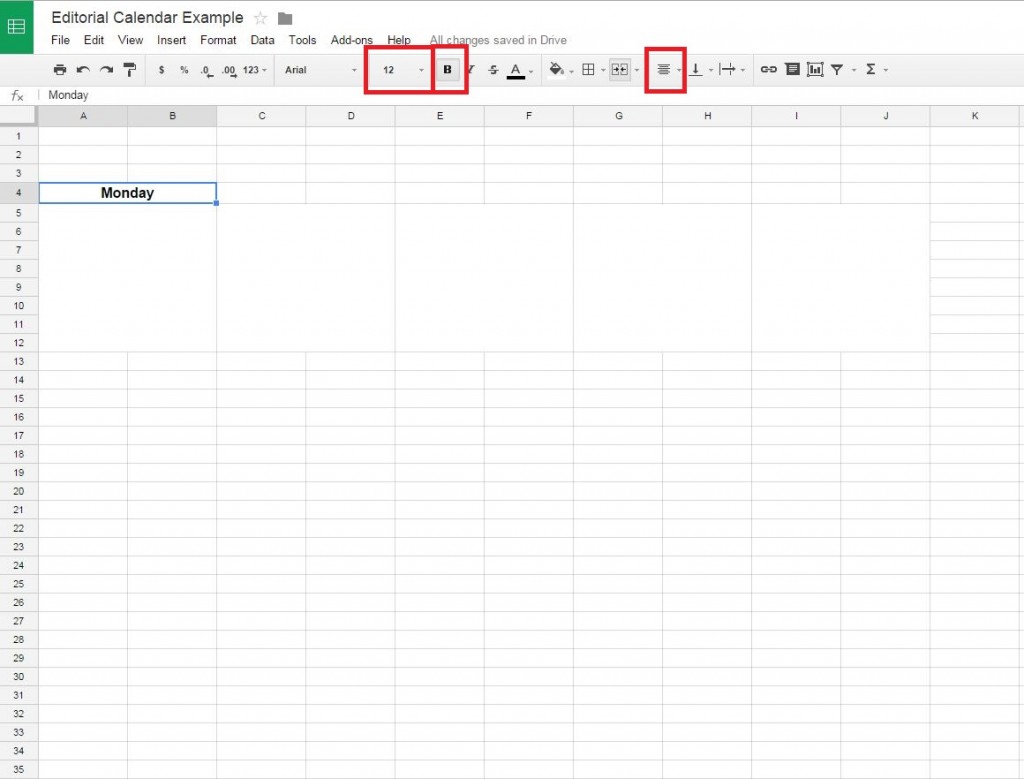 Montag Zelle fett formatiert neu formatiert