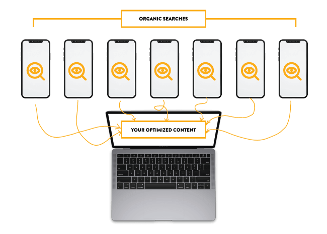 immagine del telefono ricerche organiche