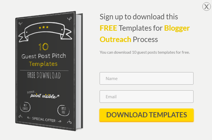 منبثقة على سبيل المثال