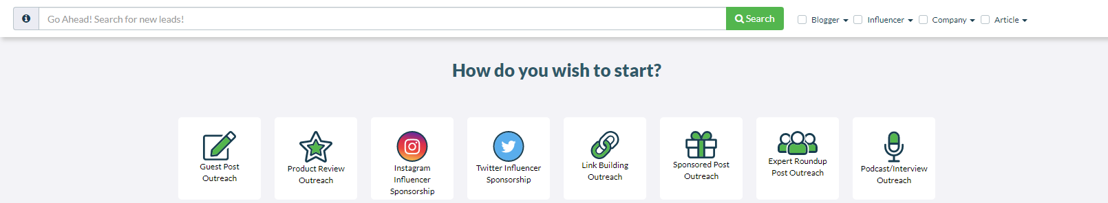 Ninja Outreach 活動類型