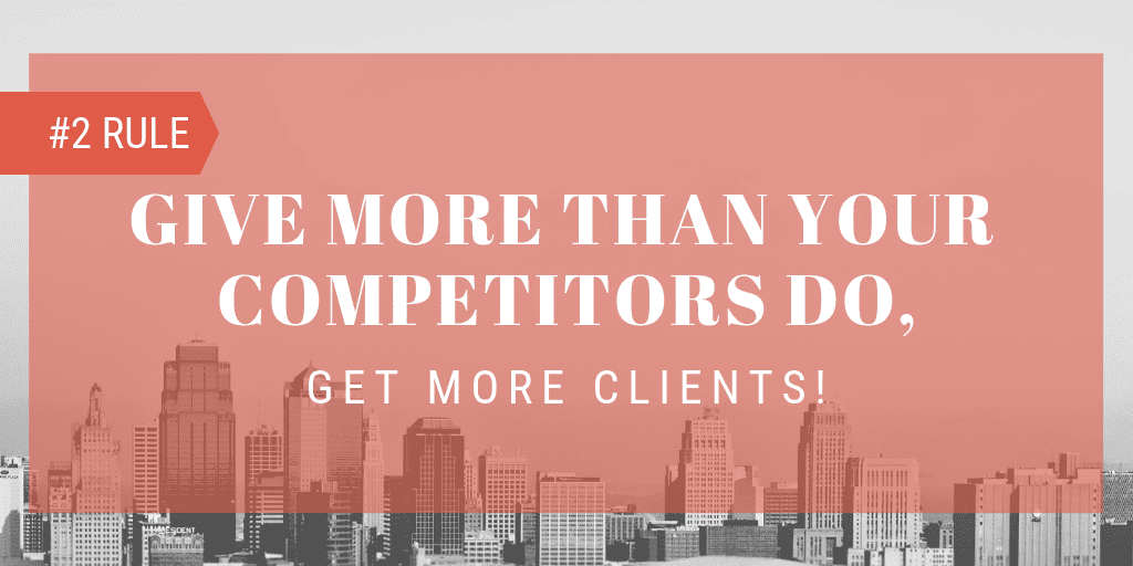 дать больше, чем ваши конкуренты