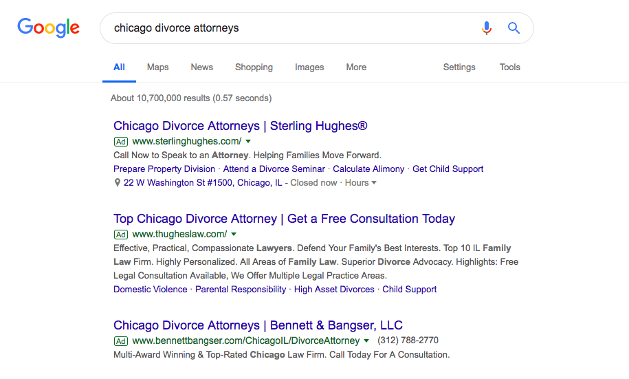 محامو طلاق شيكاغو