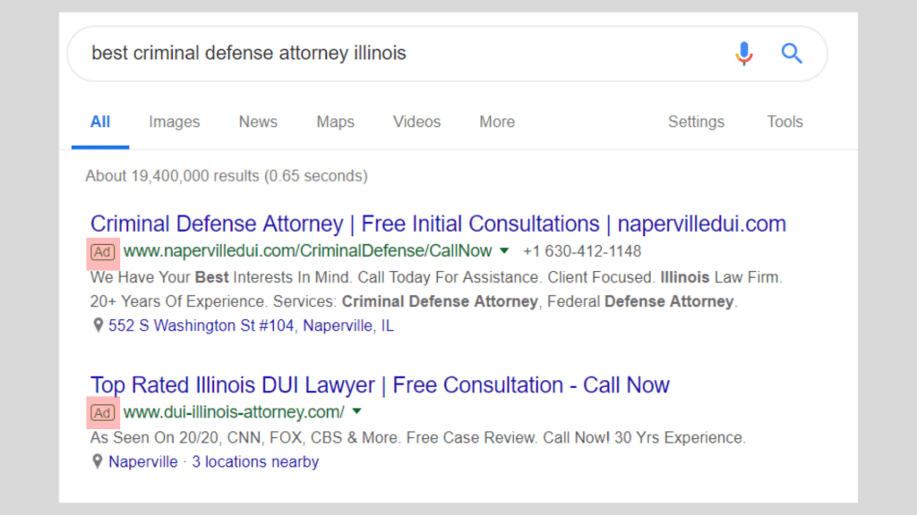 SEM สำหรับทนายความ