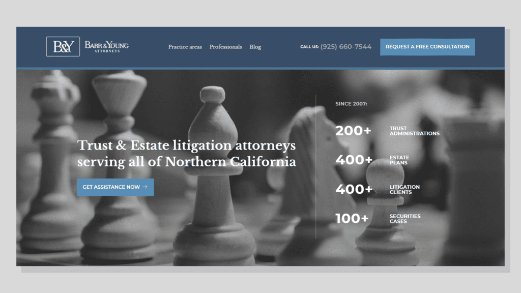 擁有您所在市場中最好的律師網站之一