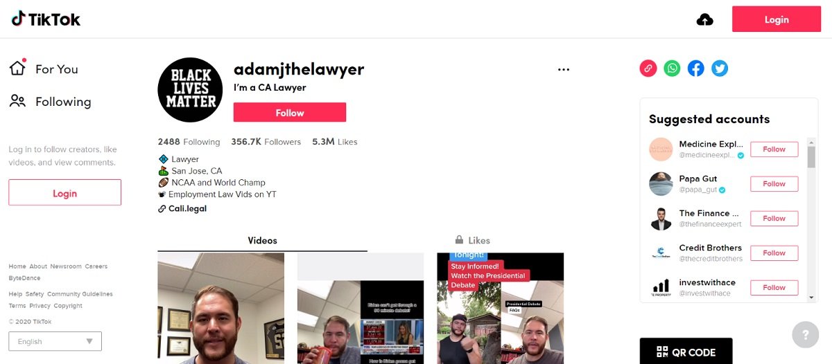 estrategia de abogado de tiktok