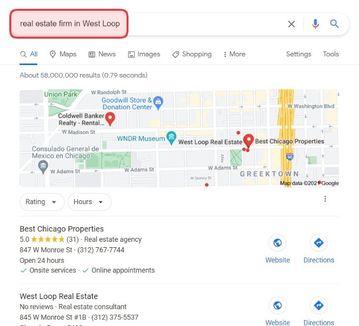 地元のseo不動産