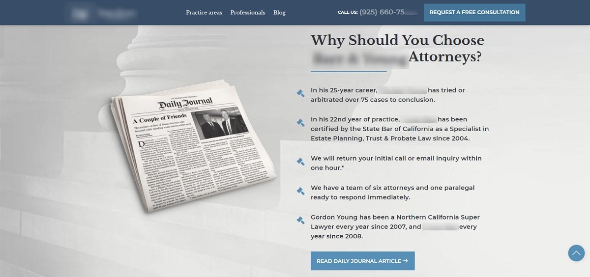 法律事務所なぜ私たちのセクションを選ぶのか