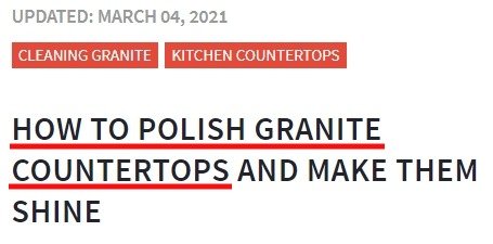 tag h1 con una parola chiave a coda lunga