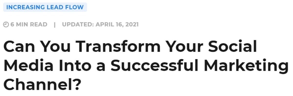 tag h1 di un post sul blog