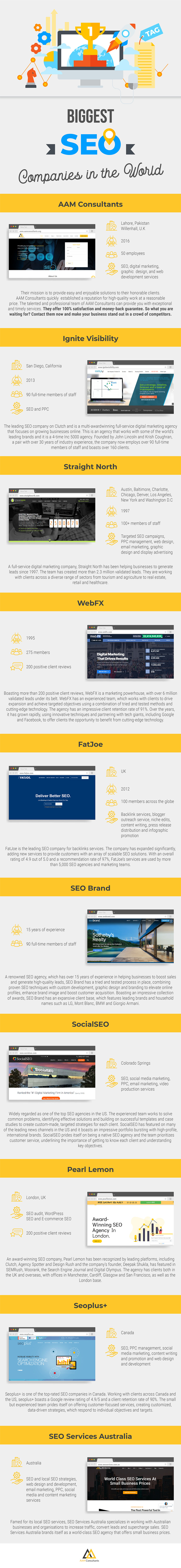 أكبر شركات تحسين محركات البحث في العالم