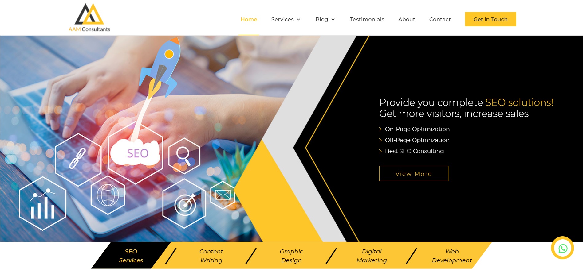 أكبر شركة لتحسين محركات البحث - AAM Consultants