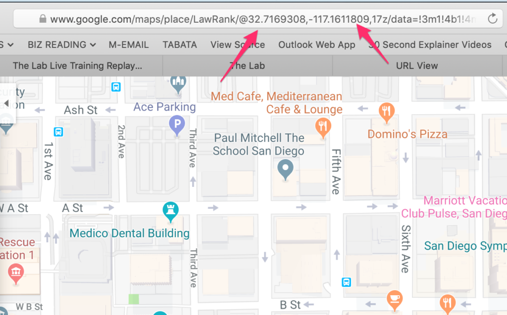 Bara de adrese Google Map