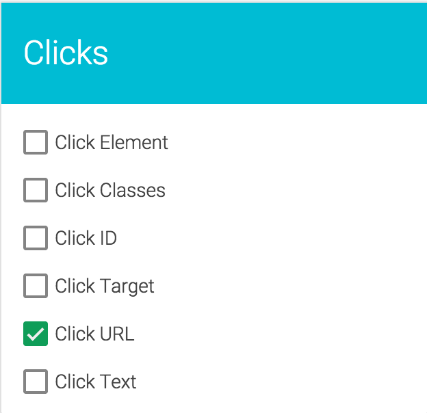 Aktifkan variabel URL Klik