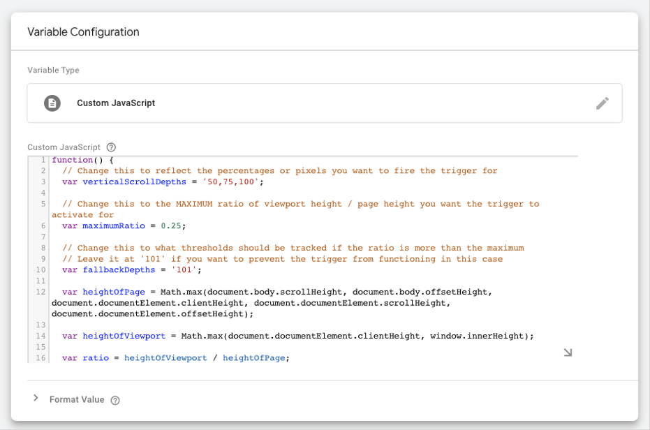 Özel Javascript kodu