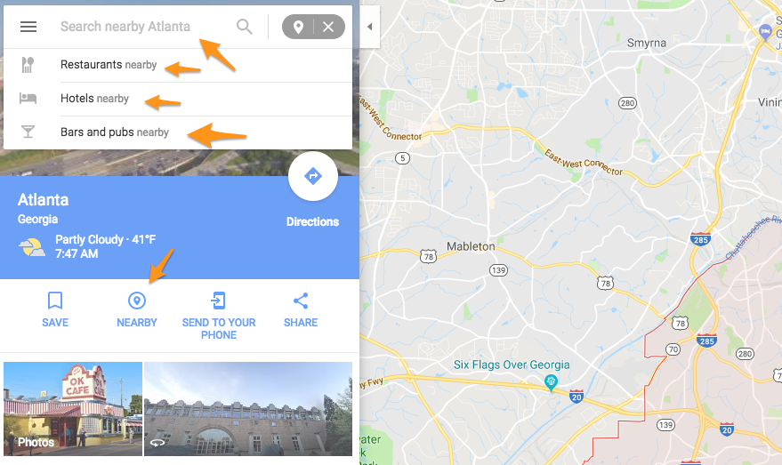 Рекомендации Google Maps