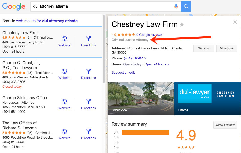 Classement supérieur sur Google Maps