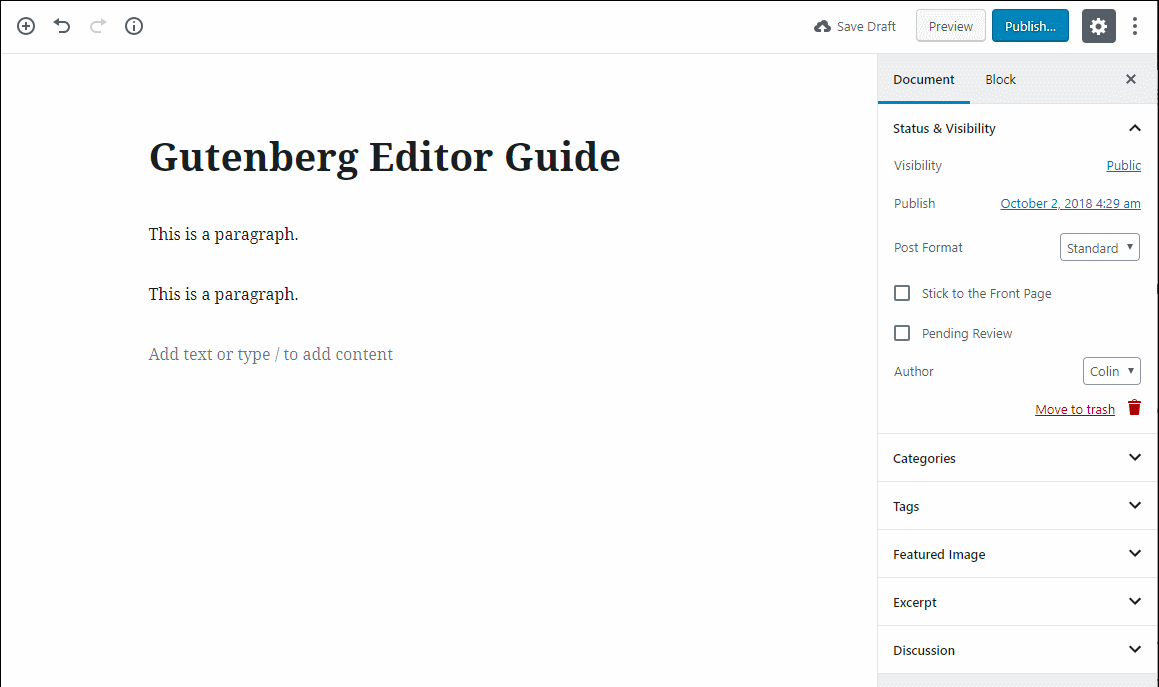 古腾堡编辑器教程基础 2 1